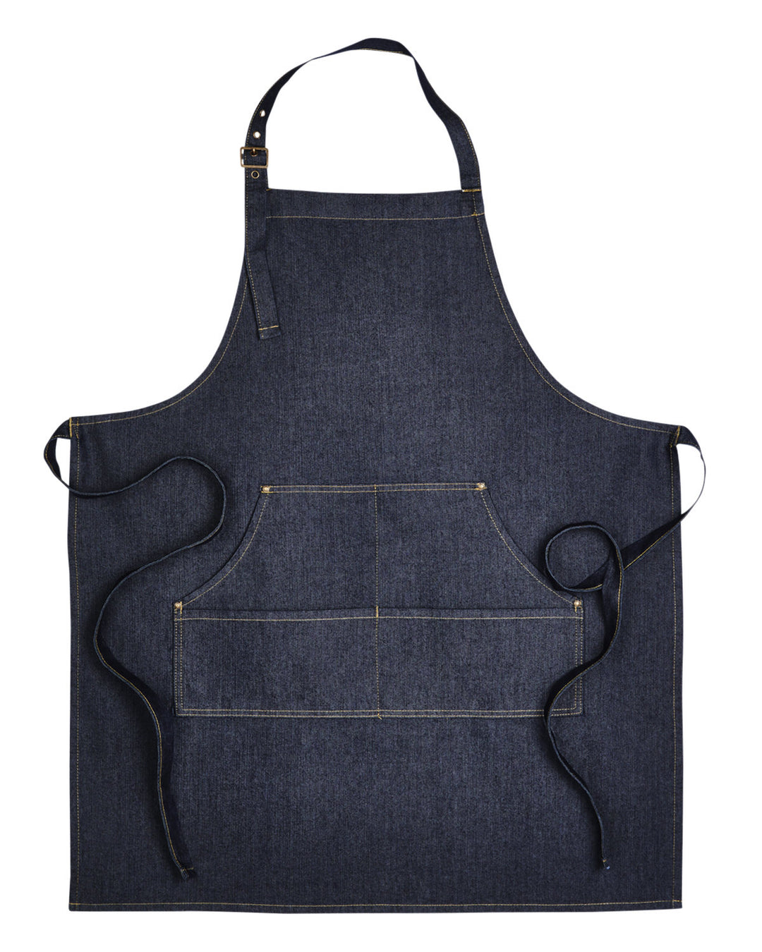 Artisan Collection by Reprime Unisex Jeans Stitch Denim Bib Apron Reprime