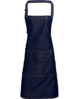 Artisan Collection by Reprime Unisex Jeans Stitch Denim Bib Apron Reprime