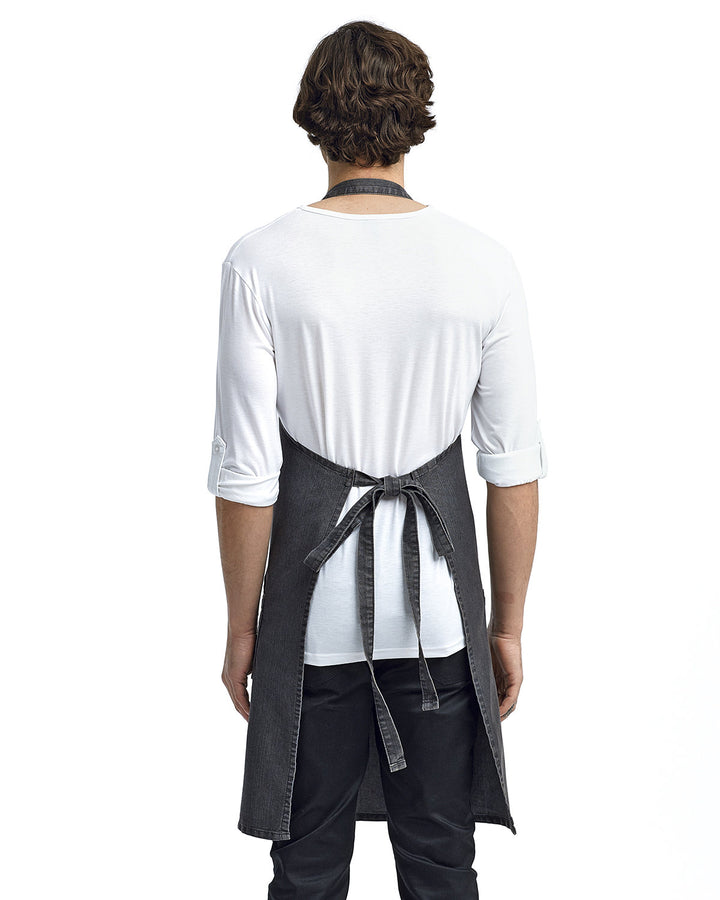 Artisan Collection by Reprime Unisex Jeans Stitch Denim Bib Apron Reprime