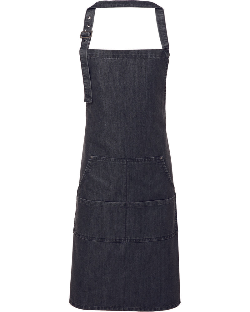 Artisan Collection by Reprime Unisex Jeans Stitch Denim Bib Apron