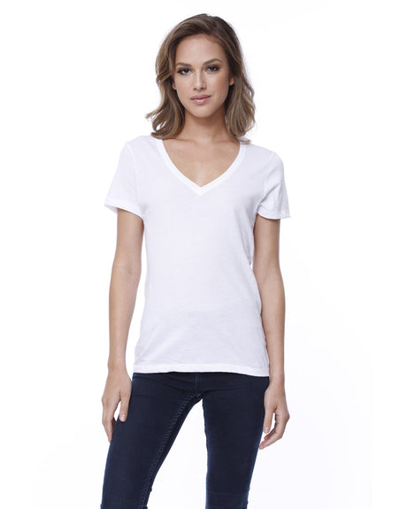 StarTee Ladies' Cotton V-Neck T-Shirt StarTee