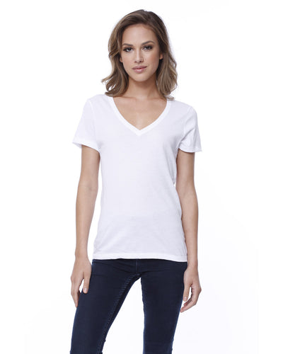 StarTee Ladies' Cotton V-Neck T-Shirt