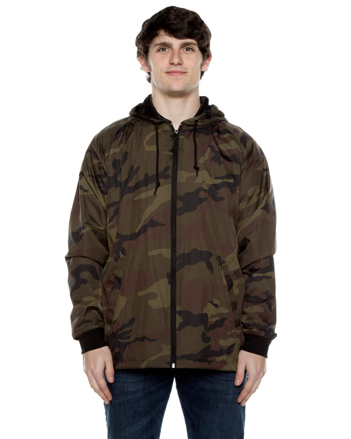 Beimar Drop Ship Unisex Nylon Full Zip Hooded Jacket Beimar Drop Ship