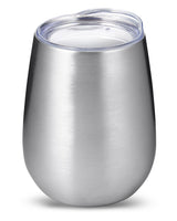 Prime Line 10oz Stemless Vacuum Wine Tumbler With Lid Prime Line