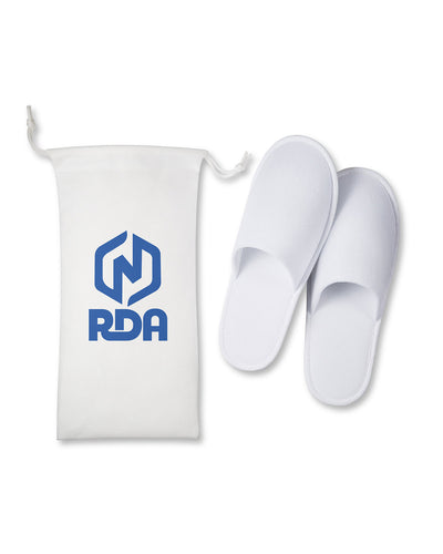 Prime Line Travel Slippers In Pouch