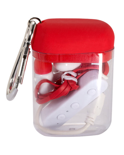 Prime Line Budget Wireless Earbuds In Carabiner Case