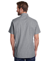Reprime Men's Microcheck Gingham Short-Sleeve Cotton Shirt Reprime