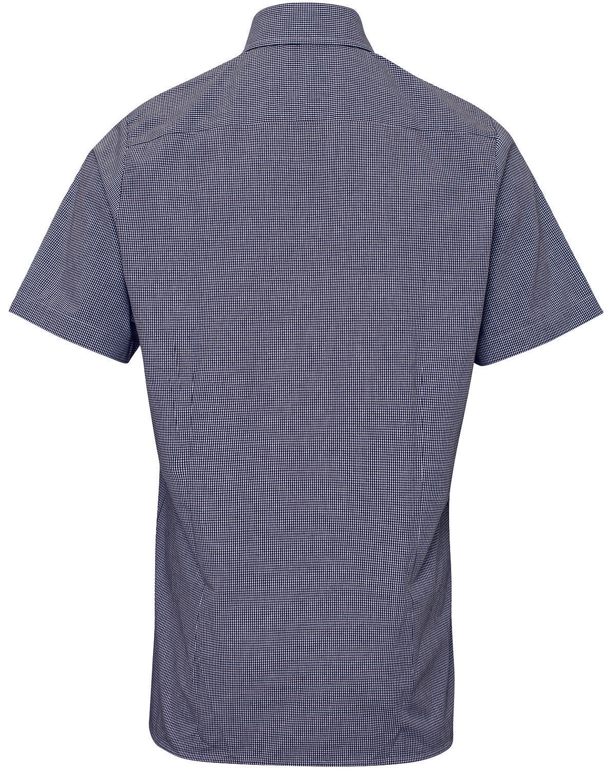 Reprime Men's Microcheck Gingham Short-Sleeve Cotton Shirt Reprime