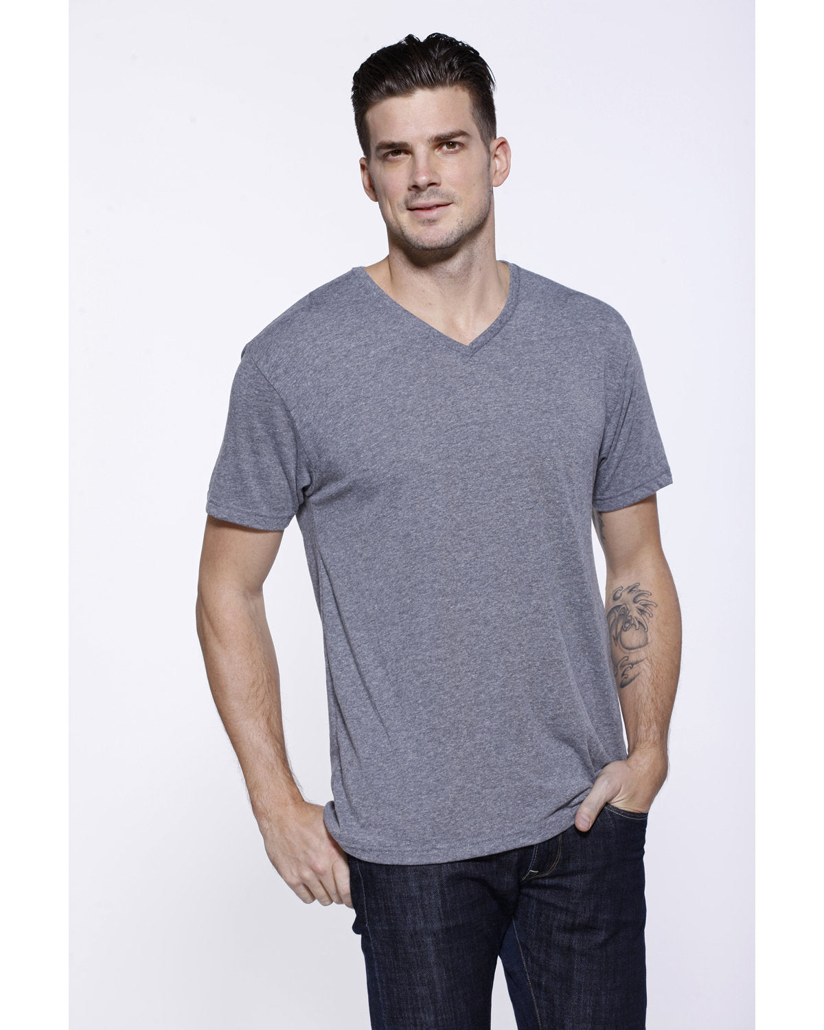 StarTee Men's Triblend V-Neck T-Shirt StarTee