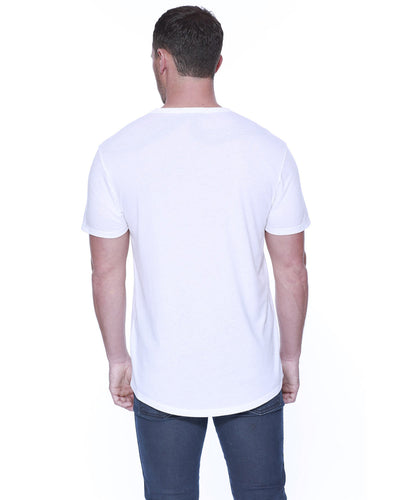 StarTee Men's 4.3 oz., CVC Slit V-Neck T-Shirt