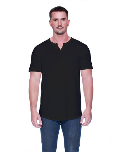 StarTee Men's 4.3 oz., CVC Slit V-Neck T-Shirt