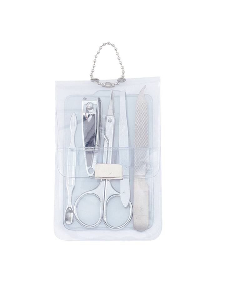 Prime Line Translucent Five-Piece Manicure Pouch Prime Line