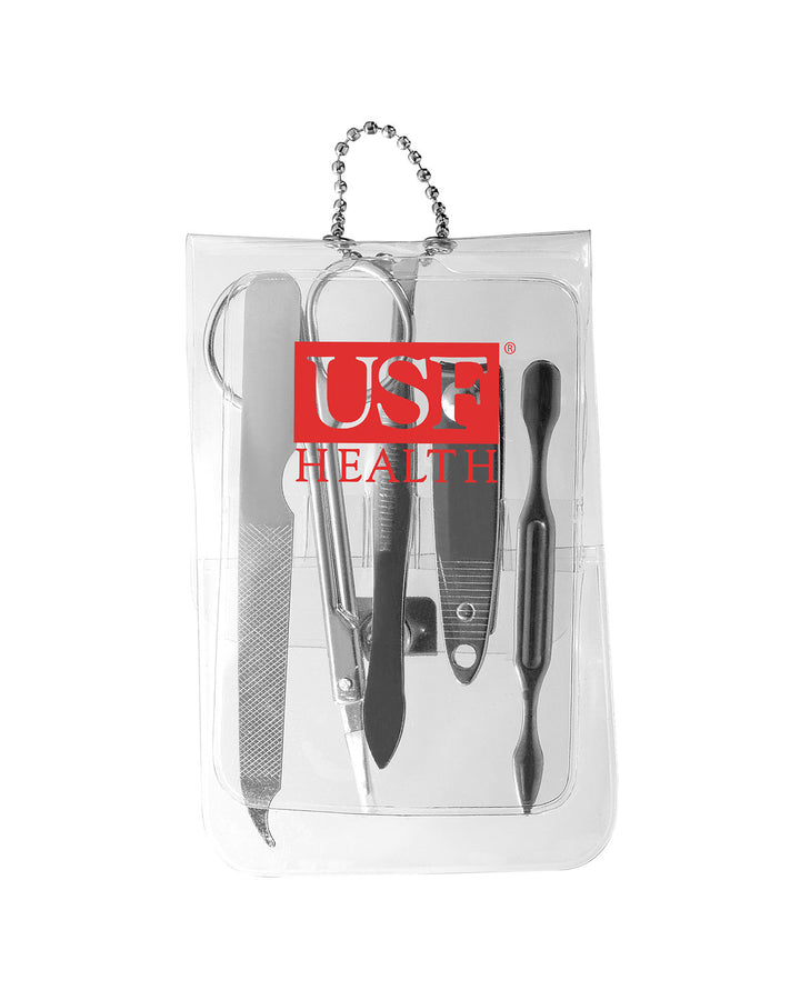 Prime Line Translucent Five-Piece Manicure Pouch Prime Line