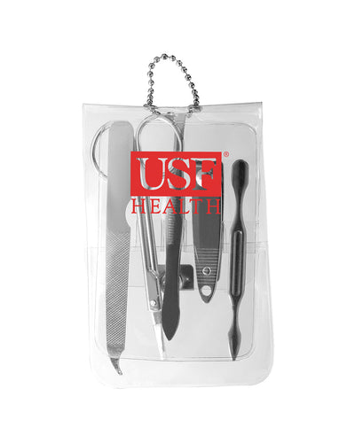 Prime Line Translucent Five-Piece Manicure Pouch