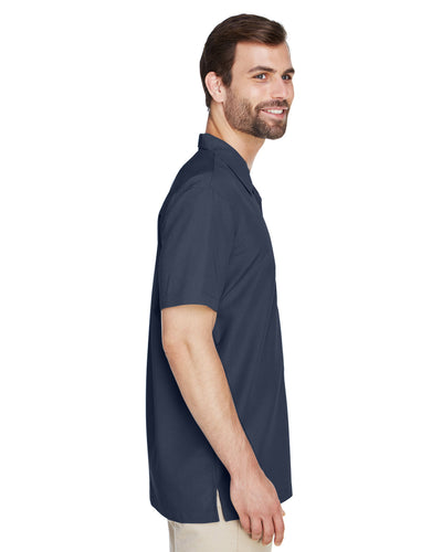 Harriton Men's Barbados Textured Camp Shirt