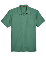 Harriton Men's Barbados Textured Camp Shirt