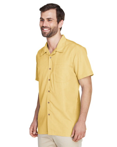 Harriton Men's Barbados Textured Camp Shirt