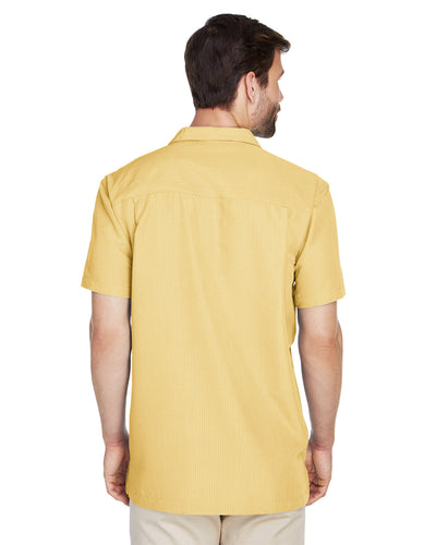 Harriton Men's Barbados Textured Camp Shirt