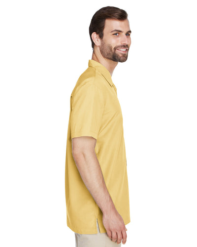 Harriton Men's Barbados Textured Camp Shirt