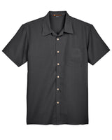 Harriton Men's Barbados Textured Camp Shirt