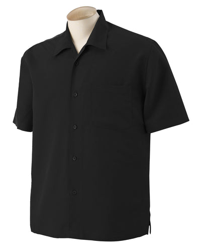 Harriton Men's Barbados Textured Camp Shirt