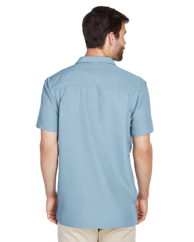 Harriton Men's Barbados Textured Camp Shirt