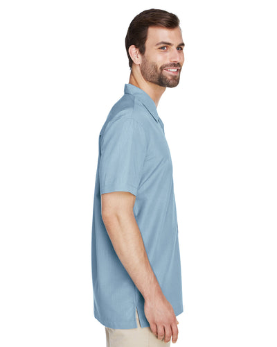 Harriton Men's Barbados Textured Camp Shirt