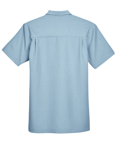 Harriton Men's Barbados Textured Camp Shirt
