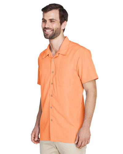 Harriton Men's Barbados Textured Camp Shirt
