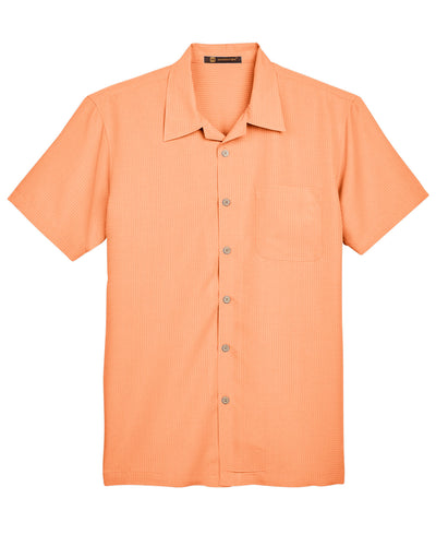 Harriton Men's Barbados Textured Camp Shirt