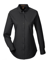 Harriton Women's Foundation 100% Cotton Long-Sleeve Twill Shirt with Teflon™-3