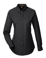 Harriton Ladies' Foundation 100% Cotton Long-Sleeve Twill Shirt with Teflon™ Harriton