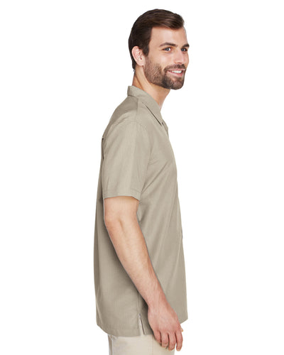 Harriton Men's Barbados Textured Camp Shirt