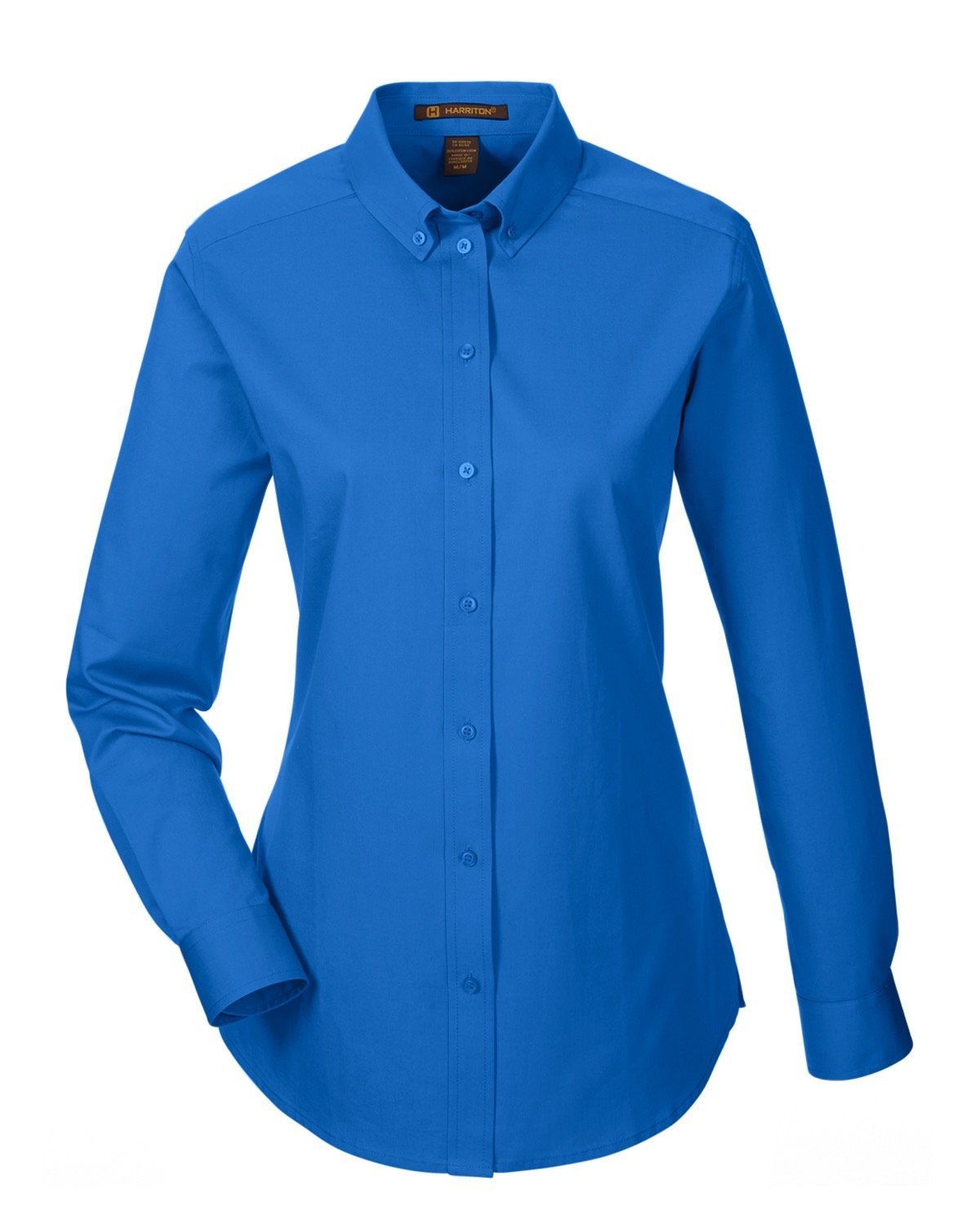 Harriton Ladies' Foundation 100% Cotton Long-Sleeve Twill Shirt with Teflon™ Harriton