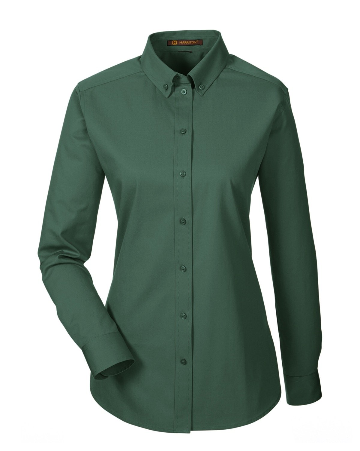 Harriton Ladies' Foundation 100% Cotton Long-Sleeve Twill Shirt with Teflon™ Harriton