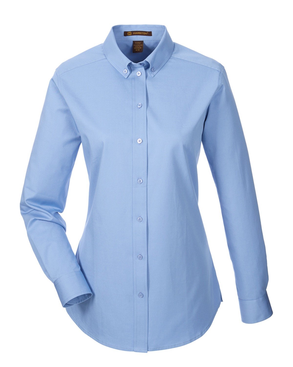 Harriton Ladies' Foundation 100% Cotton Long-Sleeve Twill Shirt with Teflon™ Harriton