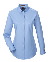 Harriton Ladies' Foundation 100% Cotton Long-Sleeve Twill Shirt with Teflon™ Harriton