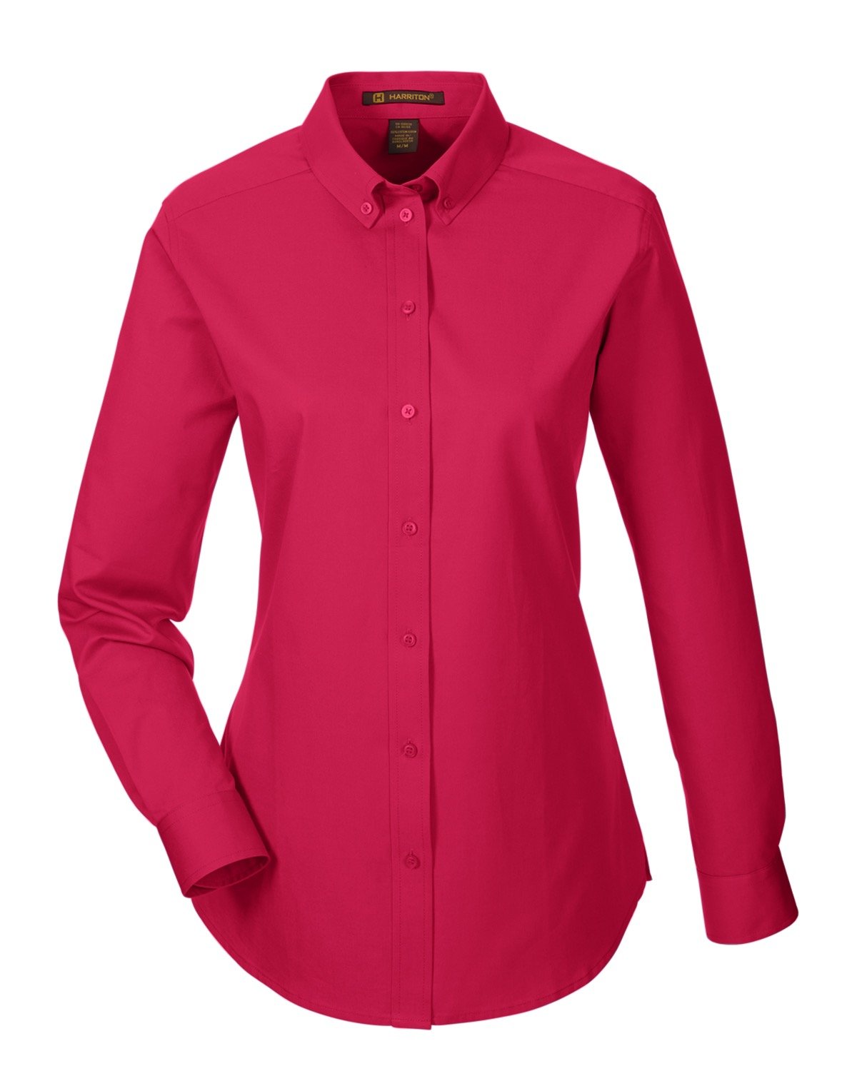 Harriton Ladies' Foundation 100% Cotton Long-Sleeve Twill Shirt with Teflon™ Harriton