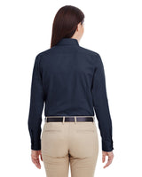 Harriton Ladies' Foundation 100% Cotton Long-Sleeve Twill Shirt with Teflon™ Harriton