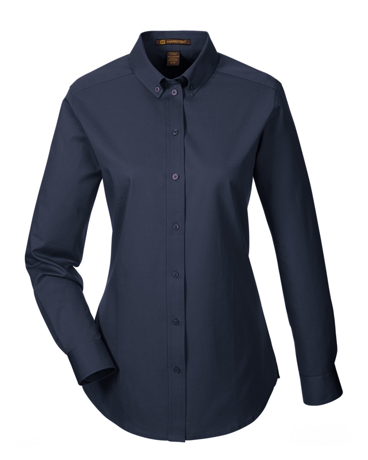 Harriton Ladies' Foundation 100% Cotton Long-Sleeve Twill Shirt with Teflon™ Harriton