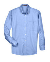 Harriton Men's Long-Sleeve Oxford with Stain-Release