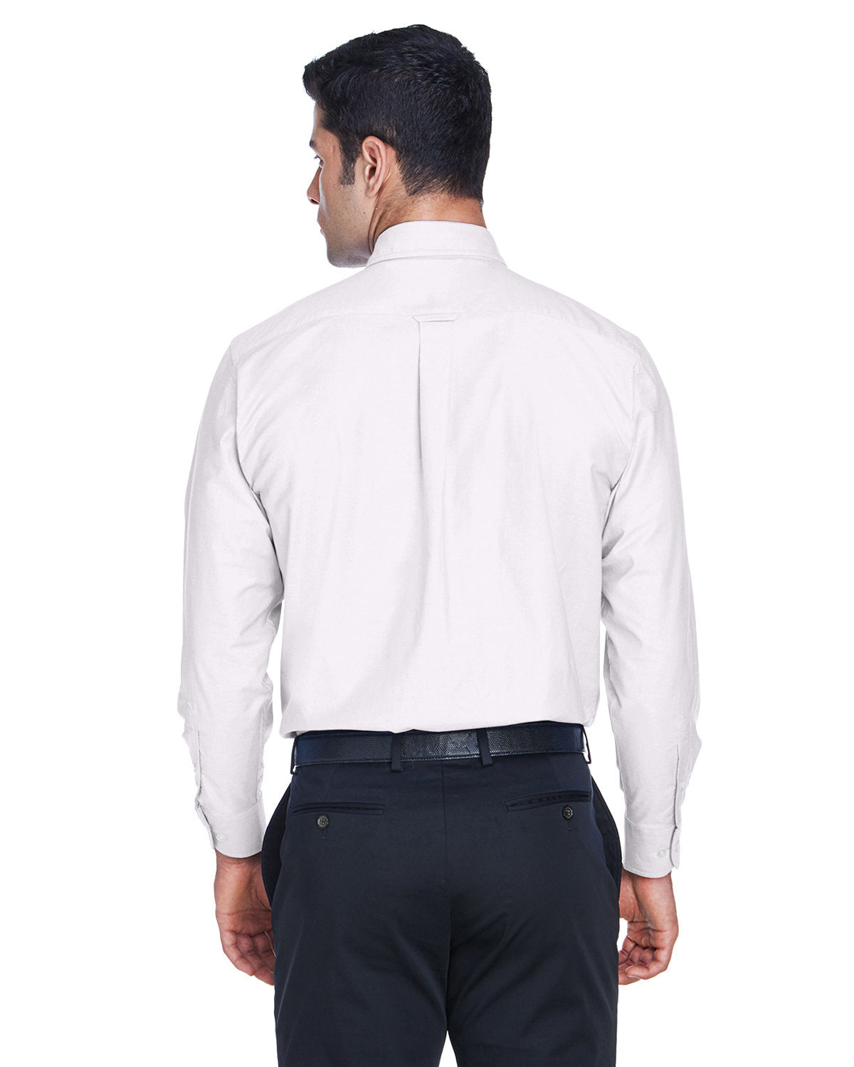 Harriton Men's Long-Sleeve Oxford with Stain-Release