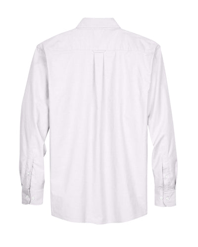 Harriton Men's Long-Sleeve Oxford with Stain-Release
