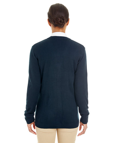 Harriton Ladies' Pilbloc™ V-Neck Button Cardigan Sweater