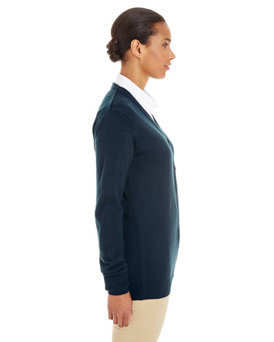 Harriton Ladies' Pilbloc™ V-Neck Button Cardigan Sweater