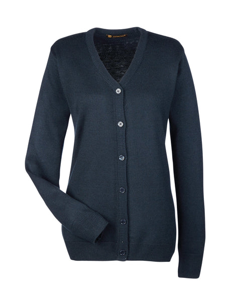 Harriton Ladies' Pilbloc™ V-Neck Button Cardigan Sweater Harriton