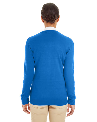 Harriton Ladies' Pilbloc™ V-Neck Button Cardigan Sweater