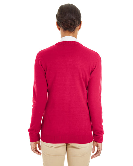 Harriton Ladies' Pilbloc™ V-Neck Button Cardigan Sweater Harriton