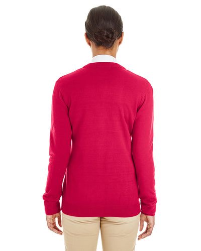 Harriton Ladies' Pilbloc™ V-Neck Button Cardigan Sweater