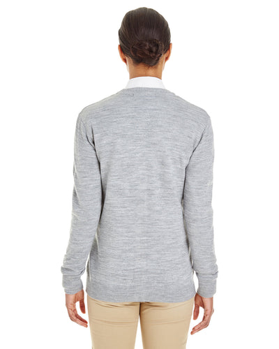 Harriton Ladies' Pilbloc™ V-Neck Button Cardigan Sweater